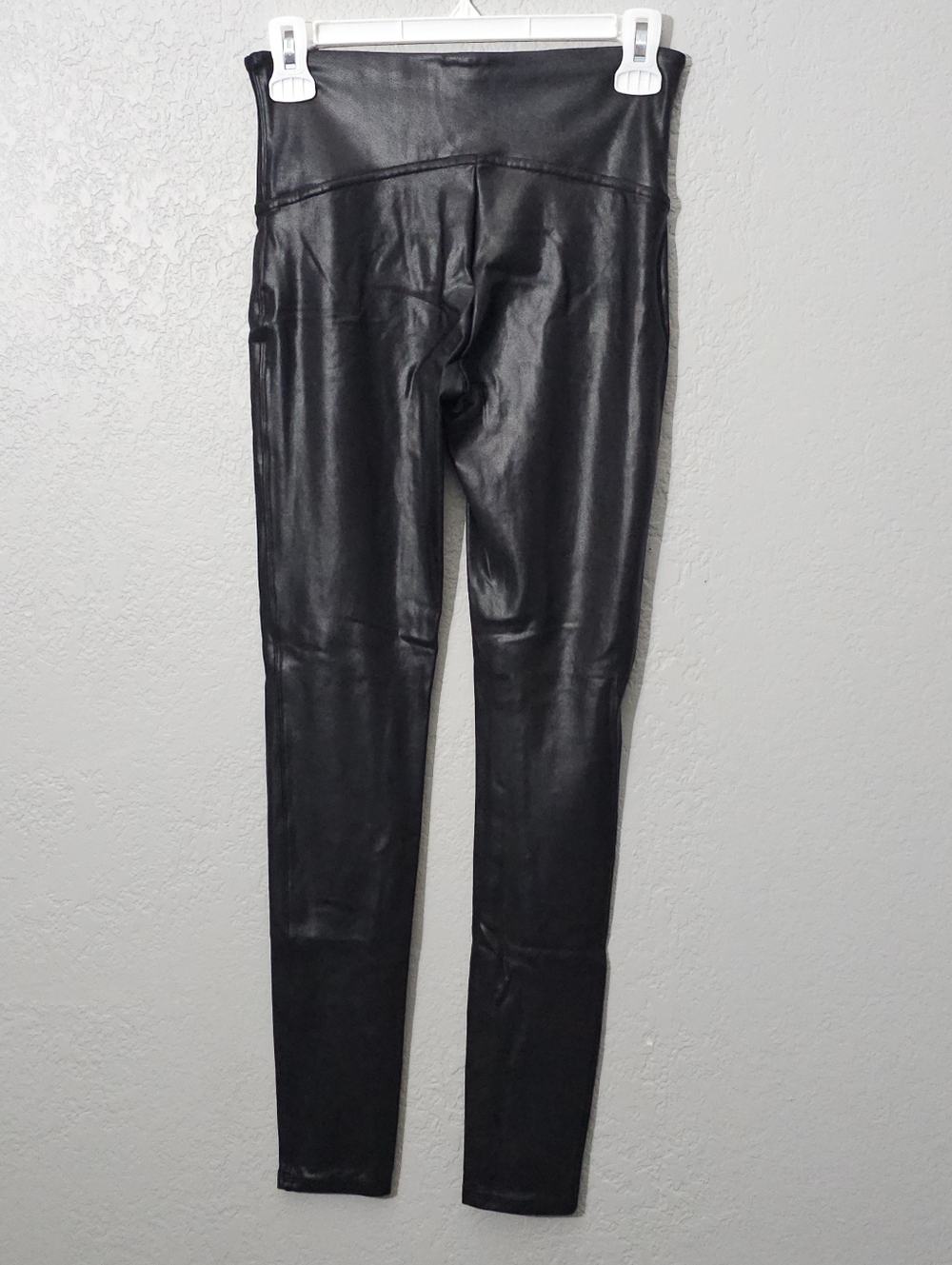 SPANX Faux Leather Leggings Black, Womens Medium Stretch - Picture 10 of 12